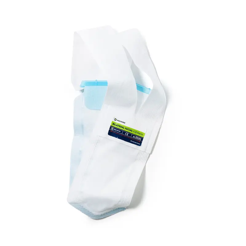 Bilateral Ice Bag Facial One Size Fits Most 5 X 12 Inch Polyester / Polyethylene / Polypropylene / Polyurethane / Spandex / Adhesive / Aluminum Reusable (233637_CS) 24/CS