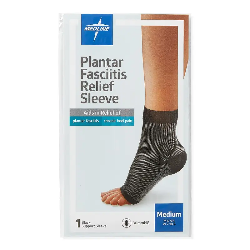 Black Plantar Fasciitis Sleeve, One, Size M (Men's 6-9.5/Women's 7-10.5), 1 EA (POD14215M) Each