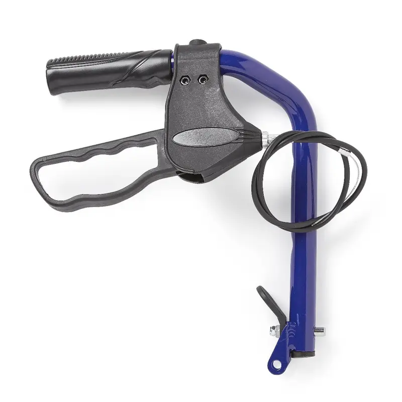 Blue Right Upper Cane and Brake Assembly for Transport Chairs, 1 EA (WCA808BHRB) Each