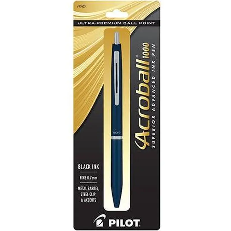ACROBALL 1000 METAL BARREL NAVY FINE BLACK INK