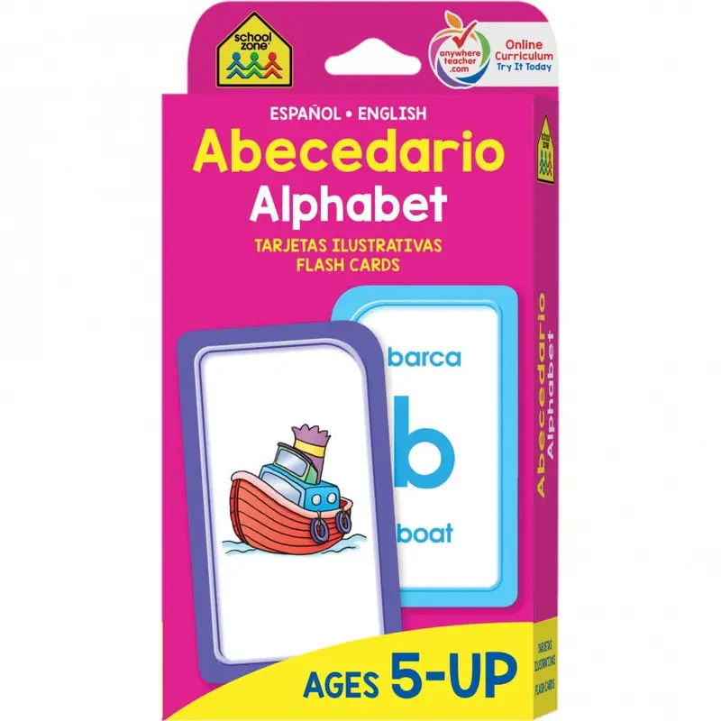 BILINGUE ABECEDARIO FLASH CARDS AGES 5-UP