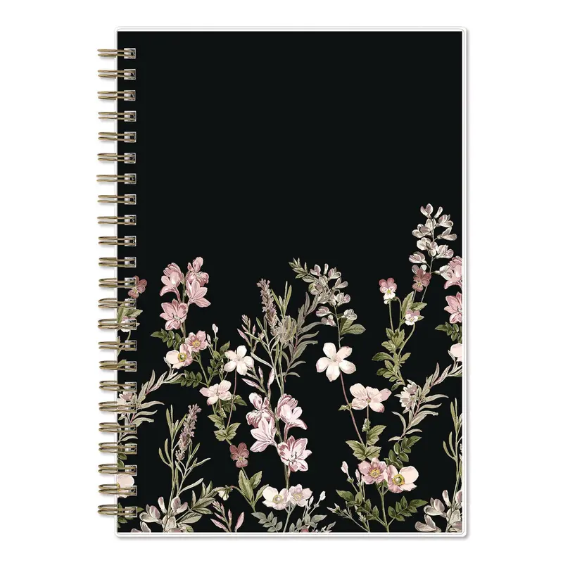 Blue Sky Nevaeh Weekly/Monthly Planner, Wildflowers Artwork, 8 x 5, Multicolor/Black Cover, 12-Month (Jan to Dec): 2025 (BLS14394625) Each