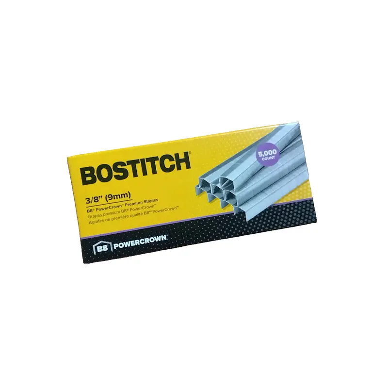 B8 POWERCROWN STAPLES 0.375" BOX/5000