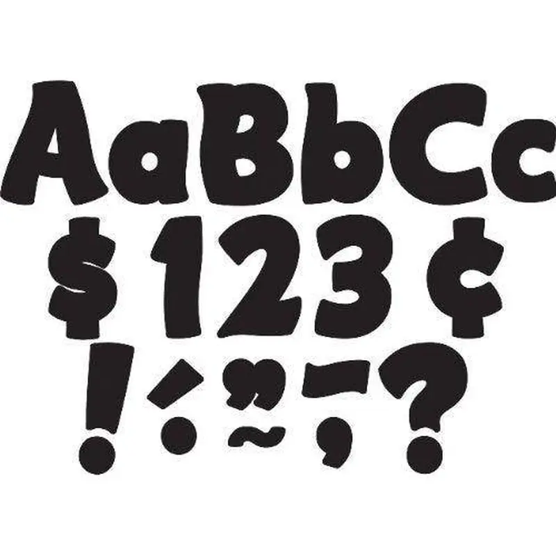 BLACK FUNTASTIC LETTERS COMBO PACK