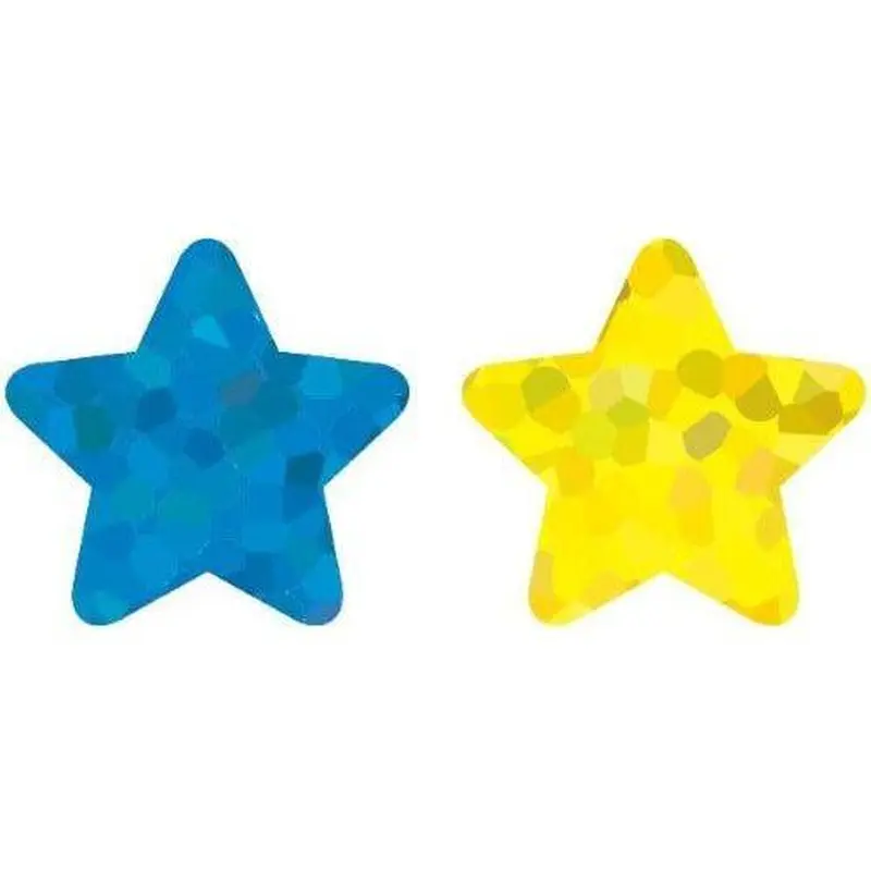 STICKERS STARS MULTICOLORS FOIL 120 PC