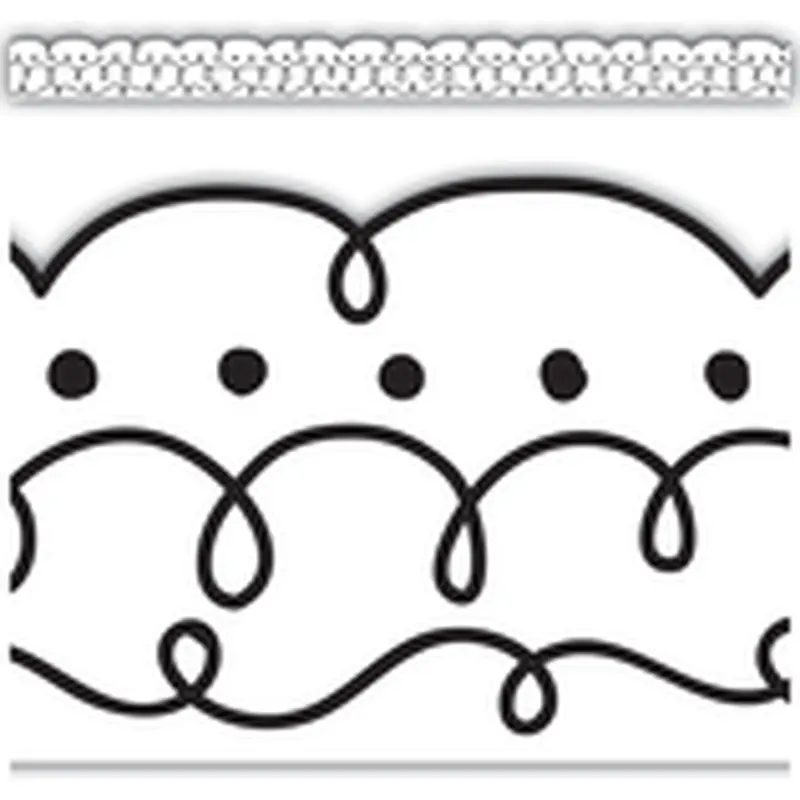 SQUIGGLES AND DOTS DIE-CUT BORDER