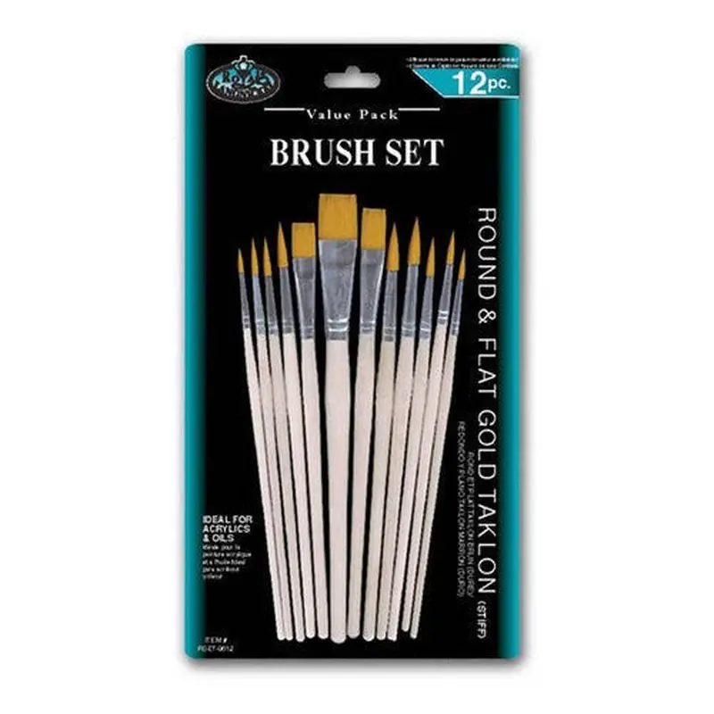 TAKL ROUND & FLAT GOLD BRUSH PQ.12