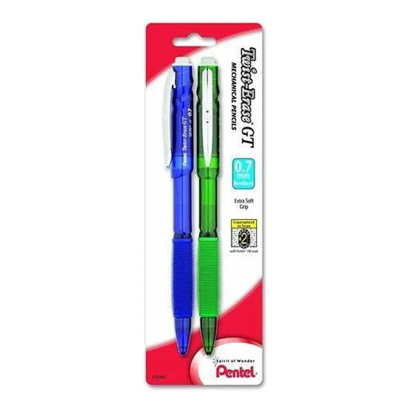 TWIST-ERASE GT 1CLICK MECH PEN .7 ASST. PQT. 2