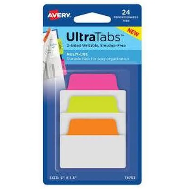 ULTRA TABS 24 REPOSITIONABLE 2-SIDE WRITABLE