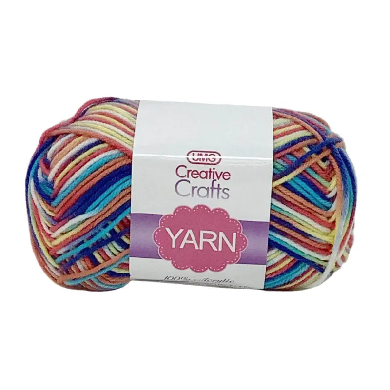 YARN ACRYLIC MULTICOLOR RAINBOW