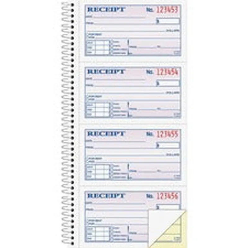 Adams Spiral 2-part Money/Rent Receipt Book