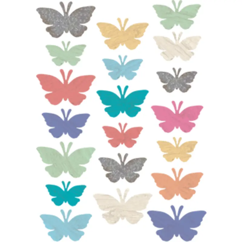 Teacher Created Home Sweet Classroom Butterflies Accents - Assorted Sizes (TCR 8562)