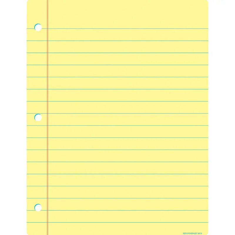 Ashley Smart Poly Chart Large Notebook Paper, Yellow, Dry-Erase Surface (ASH 92013)