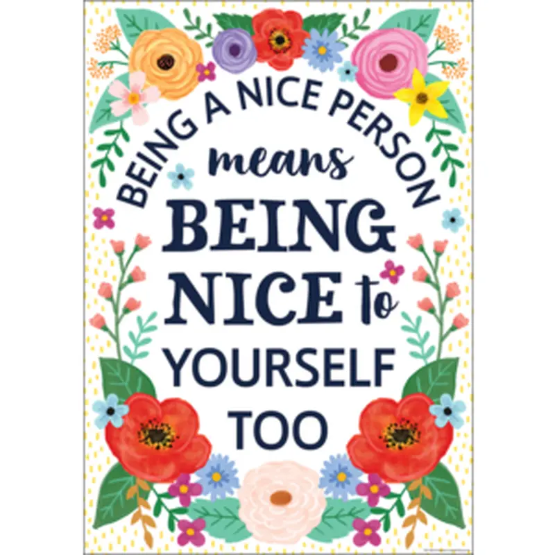 Teacher Created Being a Nice Person Positive Poster, 13" x 19" (TCR 7487)