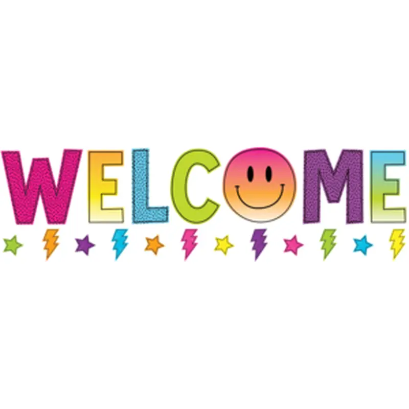 Teacher Created Brights 4Ever Welcome Bulletin Board, 13", 58 Pieces (TCR 6920)