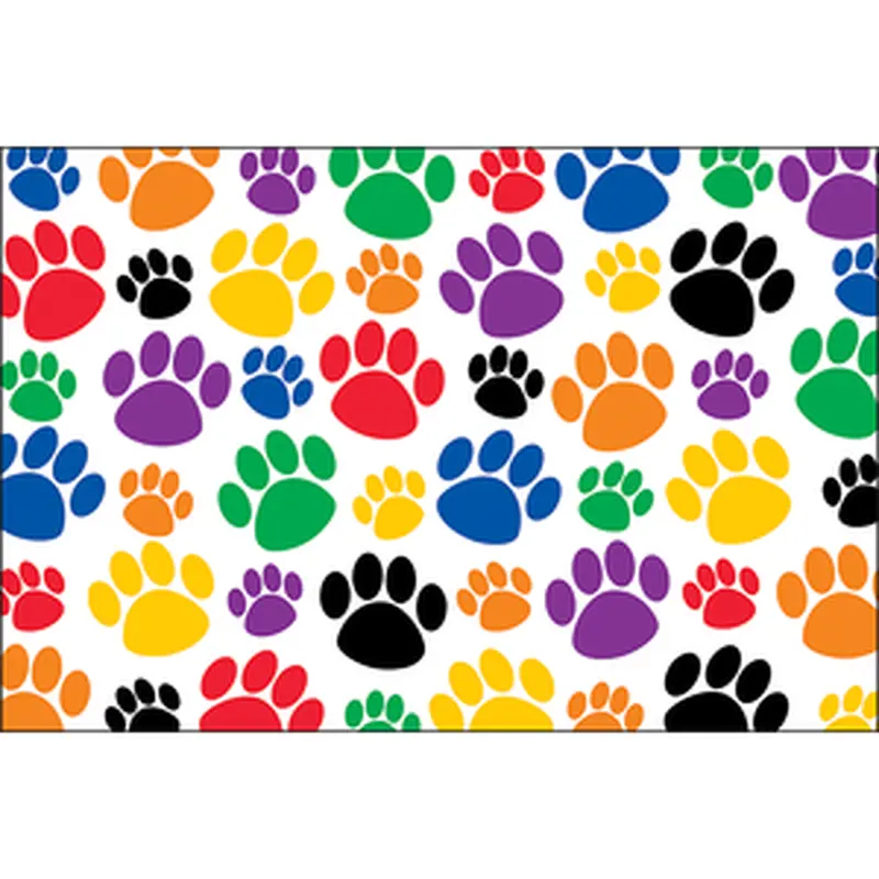 Teacher Created Colorful Paw Prints Postcards (TCR 4799)