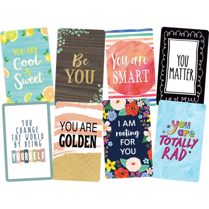 Teacher Created Encouragement Cards, 42 Pieces, 2 3/16'' x 3 1/2" (TCR 5616)
