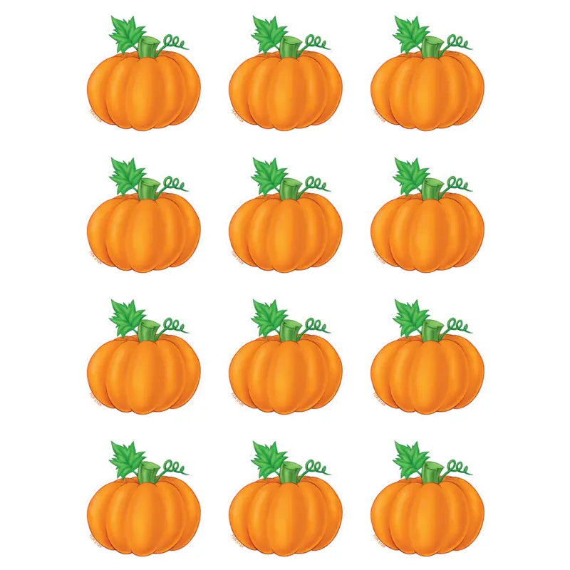 Teacher Created Mini Pumpkin Accents Cut Outs, 36 Pack (TCR 5129)