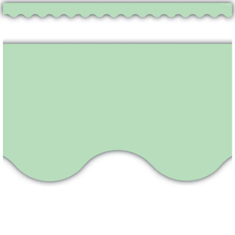 Teacher Created Mint Green Scalloped Border Trim (TCR 8870)