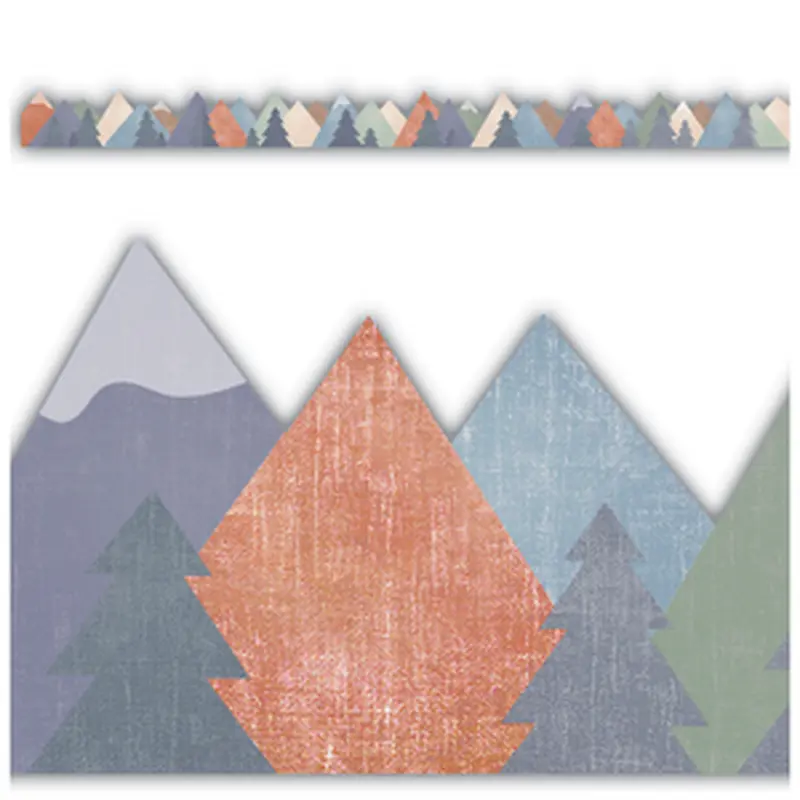 Teacher Created Moving Mountains Die-Cut Border Trim, 2 3/16'' x 35'' (TCR 9147)