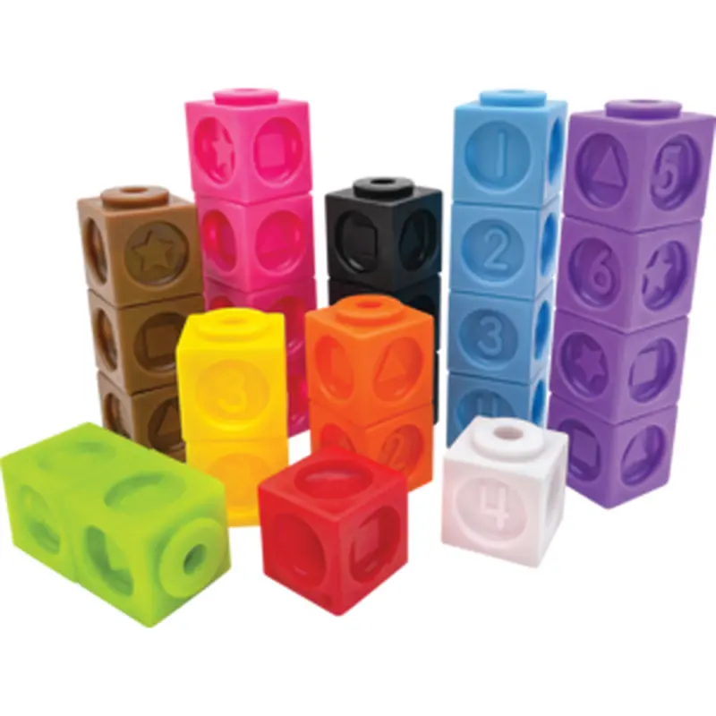 Teacher Created Numbers and Shapes Connecting Cubes (TCR 20708)