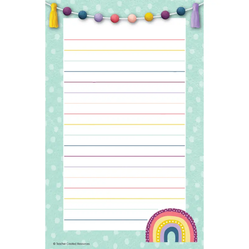 Teacher Created Oh Happy Day Notepad, 50 Sheets (TCR 9019)