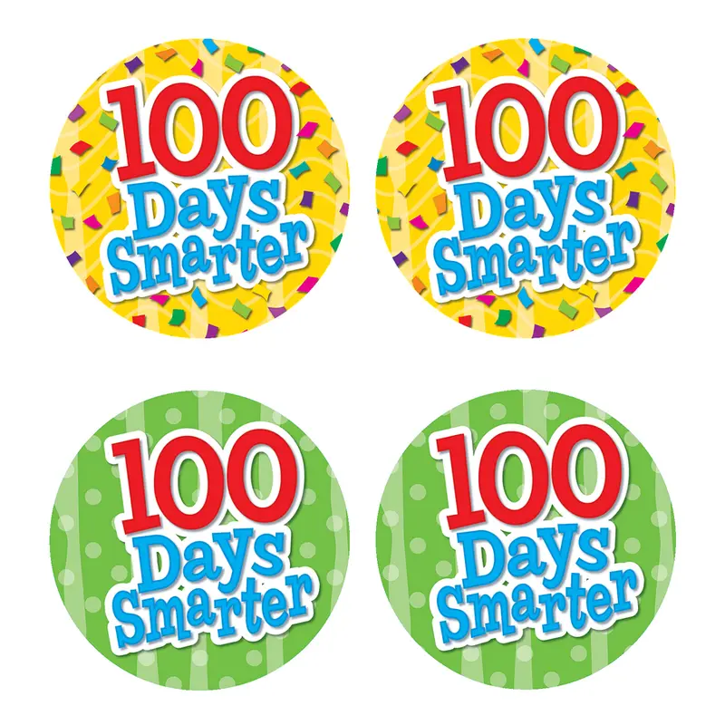 Teacher Created Resources 100 Days Smarter Wear 'Em Badges (TCR5393)