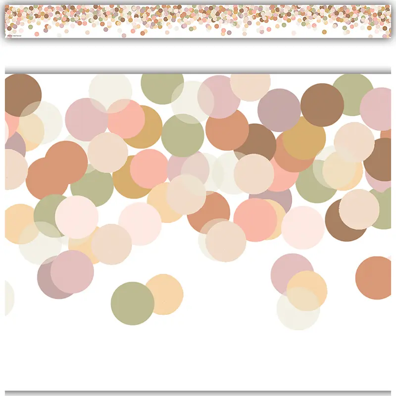 Teacher Created Resources Calming Confetti Straight Border Trim (TCR 6775)
