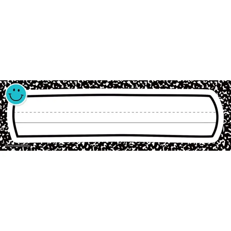 Teacher Created Resources Cool for School Composition Flat Name Plates (TCR 9319)