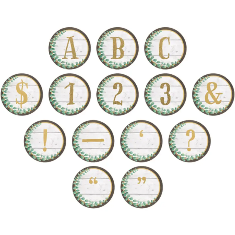 Teacher Created Resources Eucalyptus Circle Letters (TCR 8726)