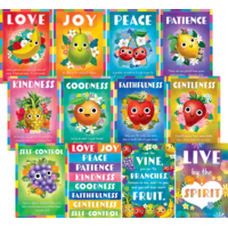 Teacher Created Resources Fruit Of The Spirit Small Poster Pack (TCR 7071)