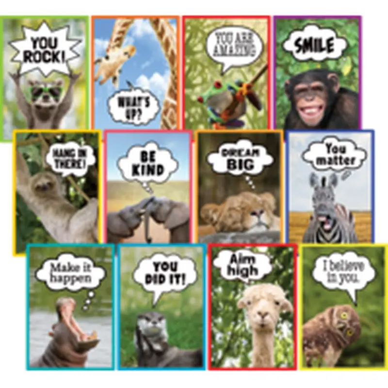 Teacher Created Resources Go Wild Animals Small Poster Pack (TCR 6824)