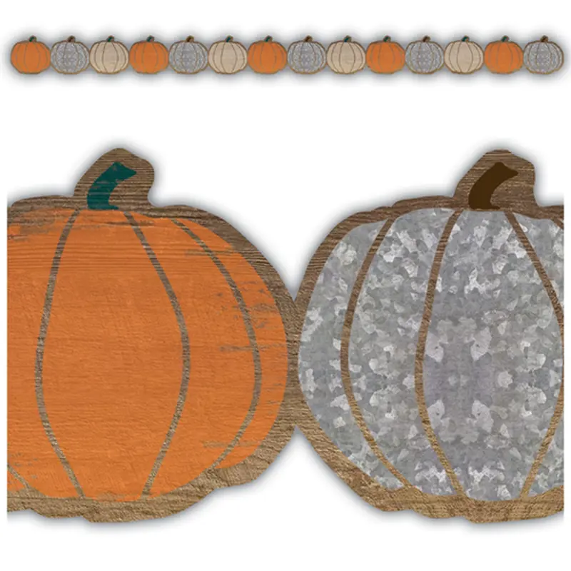 Teacher Created Resources Home Sweet Classroom Pumpkin Die Cut Border Trim (8454)