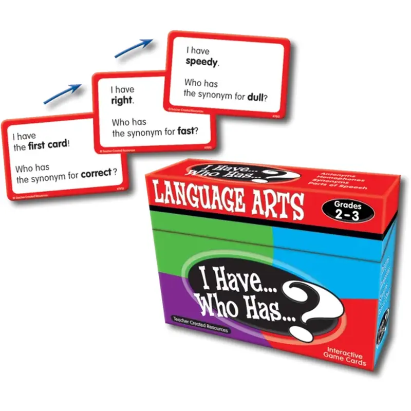 Teacher Created Resources I Have, Who Has Language Arts Game Grades 2-3 (TCR 7813)