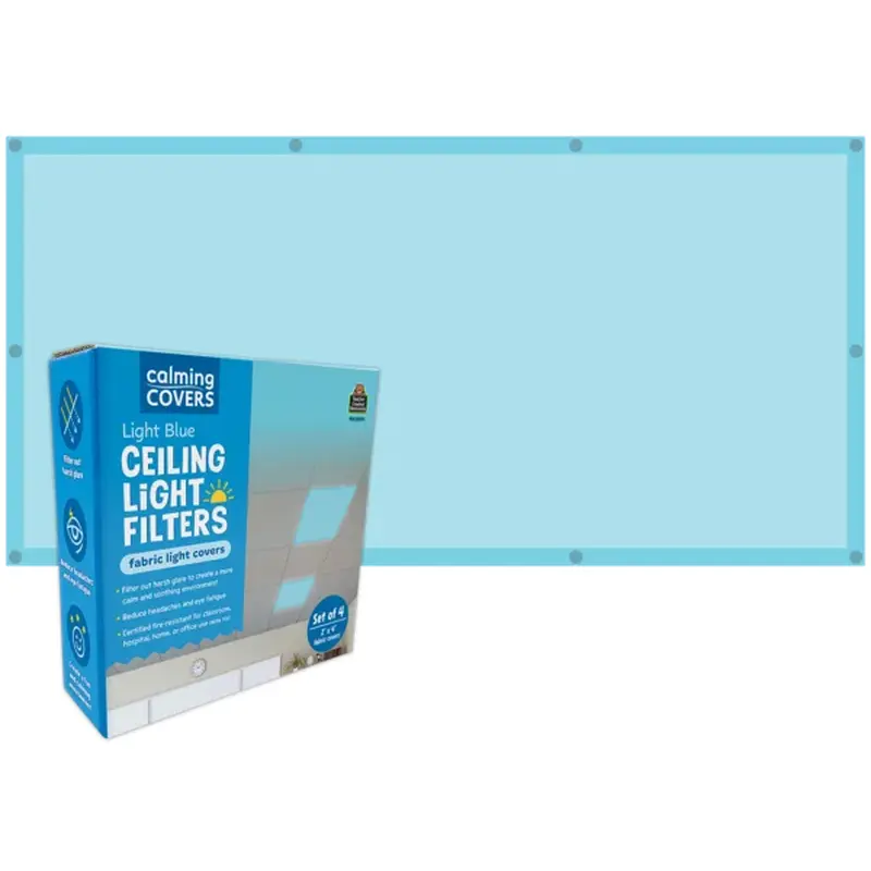 Teacher Created Resources Light Blue Calming Covers Ceiling Light Filters (TCR 20144)