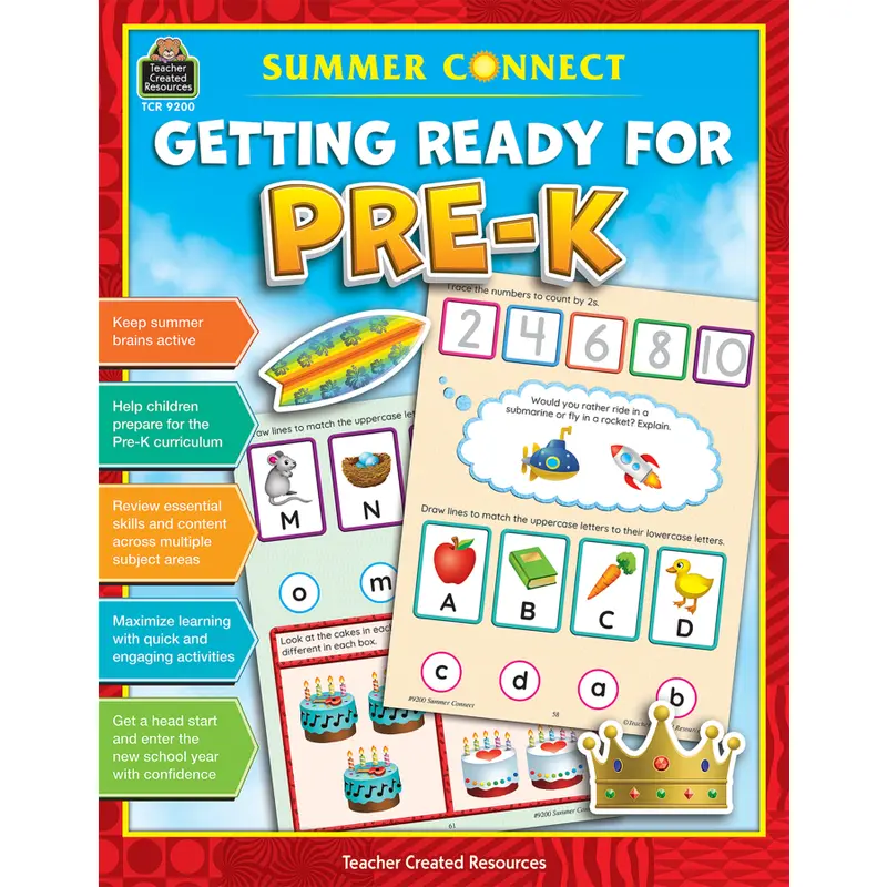 Teacher Created Resources Summer Connect: Getting Ready for PreK (TCR 9200)