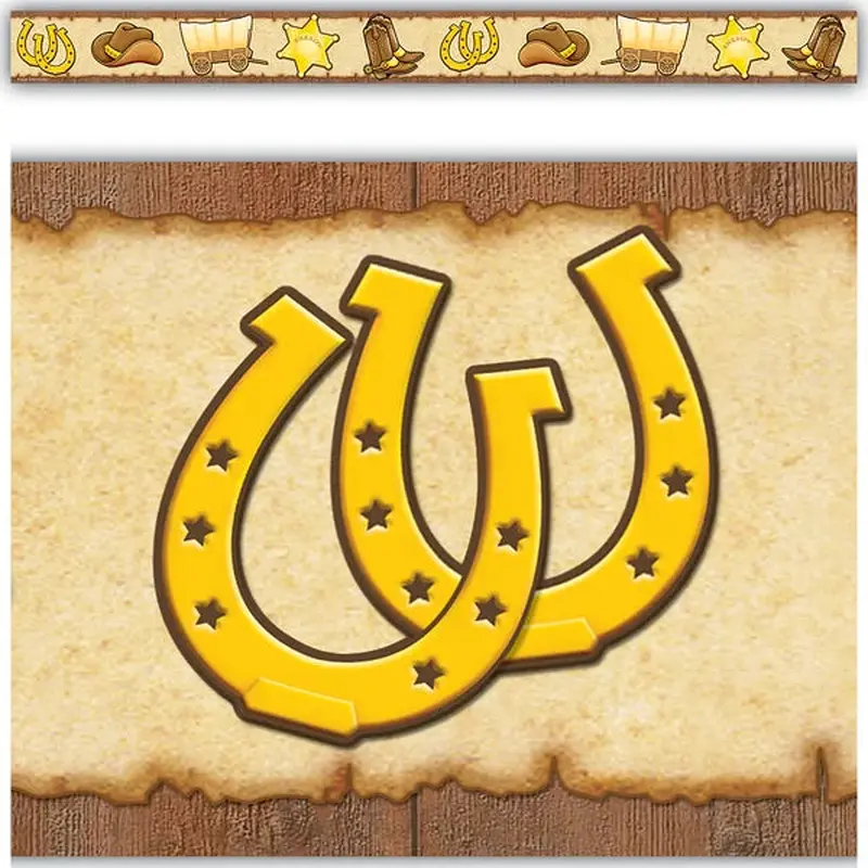 Teacher Created Resources Western Straight Border Trim (TCR 4760)
