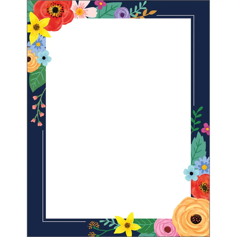 Teacher Created Resources Wildflowers Blank Chart (TCR 7890)