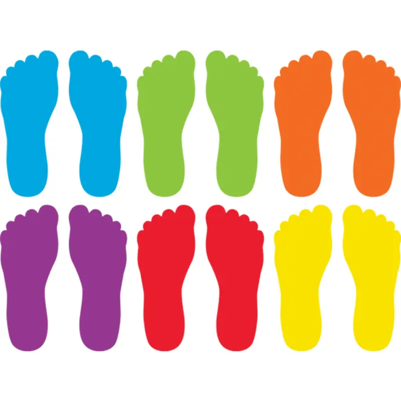 Teacher Created Spot On Footprints Carpet Markers (TCR77470)