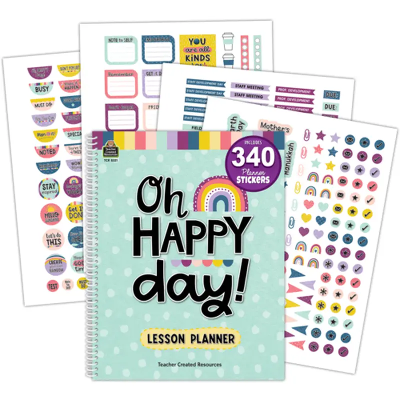 Teacher Created Resources Oh Happy Day Lesson Planner (TCR8321)