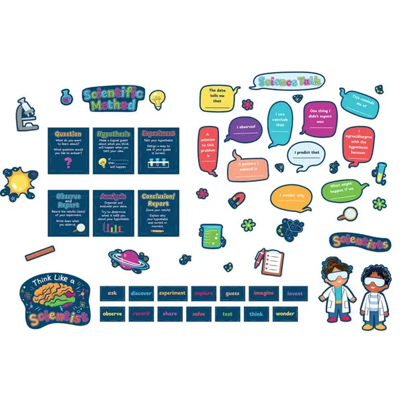 Teacher Created Resources Science Talk Bulletin Board Set (TCR 6627)