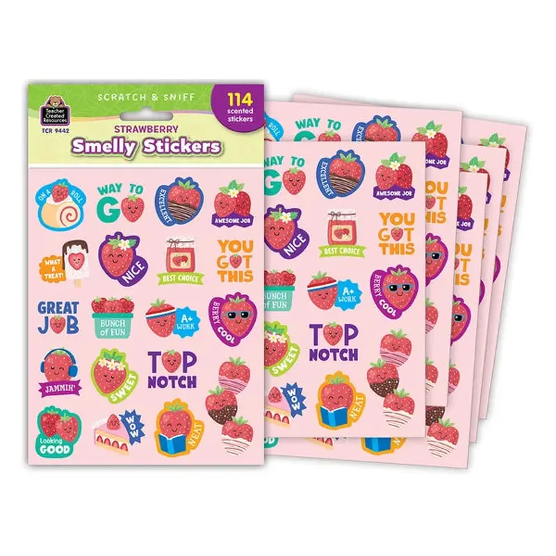 Teacher Created Resources Strawberry Smelly Stickers (TCR 9442)