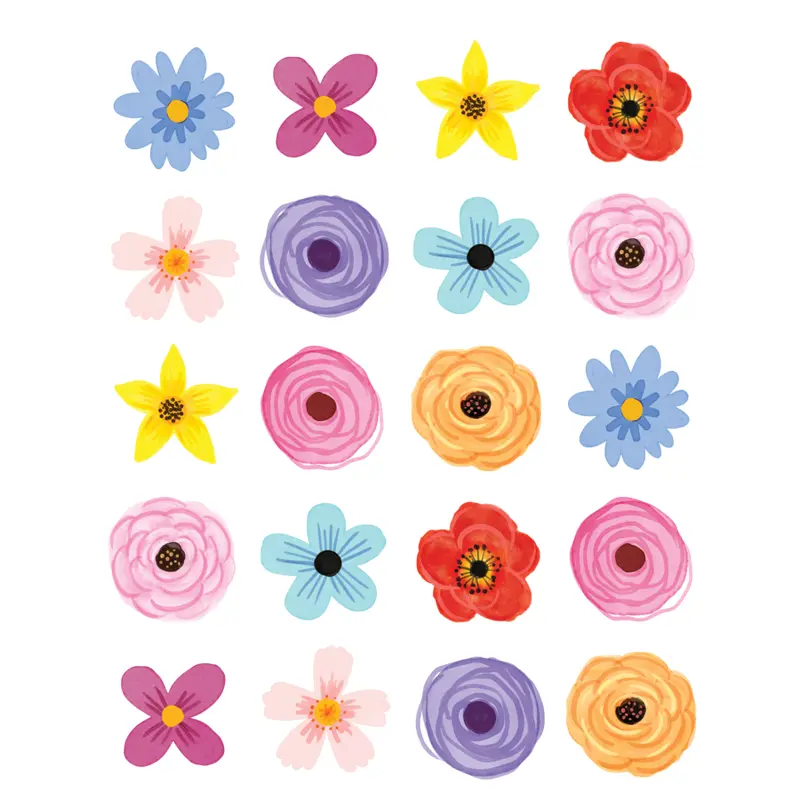 Teacher Created Resources Wildflowers Stickers (TCR 7092)