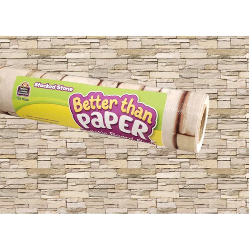 Teacher Created Stacked Stone Better Than Paper Bulletin Board Roll (TCR 77038)
