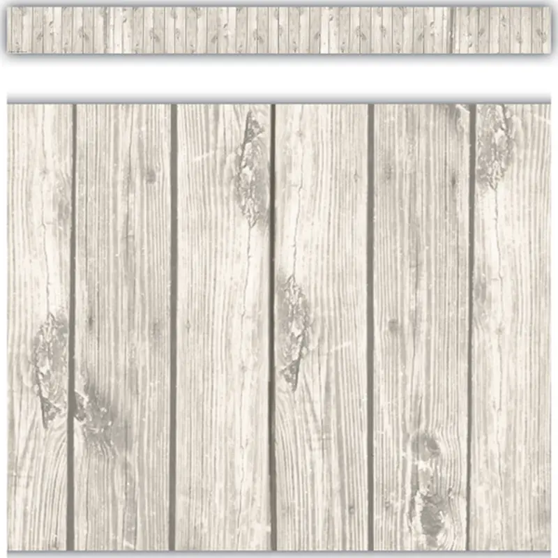 Teacher Created White Wood Straight Border Trim, 35'' x 3'' (TCR 3563)