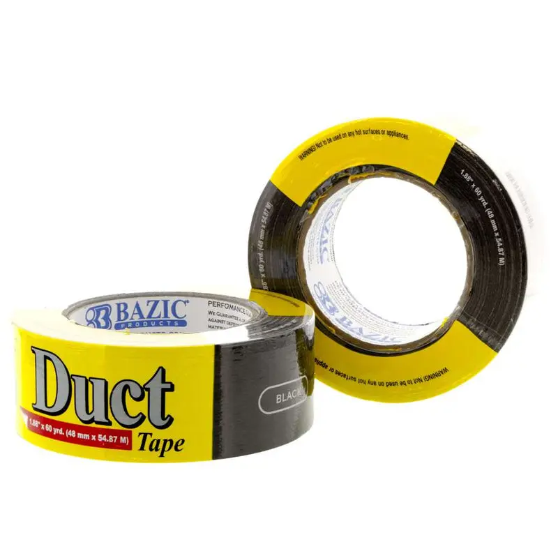 BAZIC 1.88" X 60 YARDS BLACK DUCT TAPE