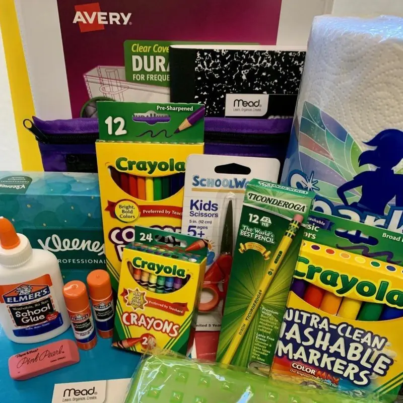 Woodlake Elementary First Grade School Supply Pack 2025-26 School YearBasic Pack