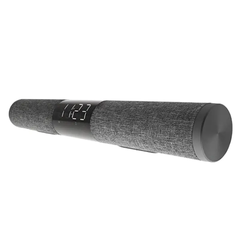 XTECH SPEAKER BAR W/CLOCK BLUETOOTH COL GREY/BLACK