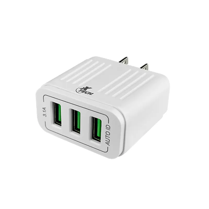 XTECH POWER ADAPTER - 3 USB WALL CHARGER