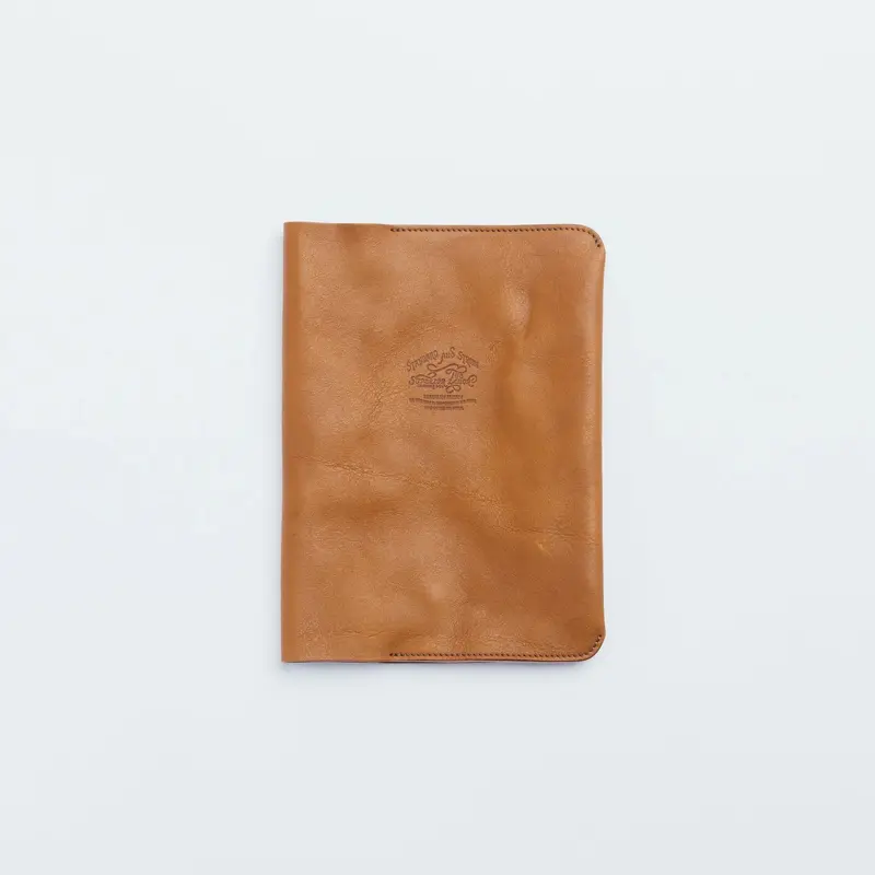 The Superior Labor A5 Oil Leather Notebook Cover - Light Brown